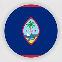 guam plat afgeronde nationale vlag pictogram vector