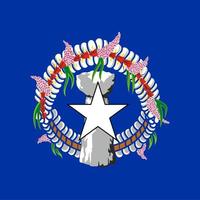 noordelijke mariana-eilanden vierkante nationale vlag vector
