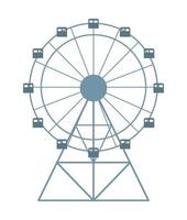 panoramisch wiel mechanische attractie vector