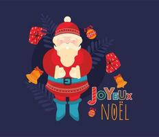 joyeux noel kaart vector