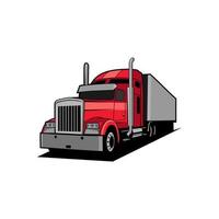 semi vrachtwagen vector
