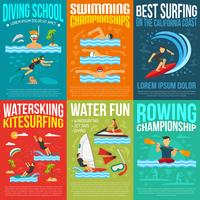 Water Sport Poster Collectie vector