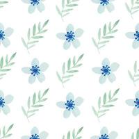 aquarel bloemen naadloze patroon vector