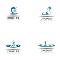 druppel water creatieve eenvoudige vector logo ontwerpsjabloon