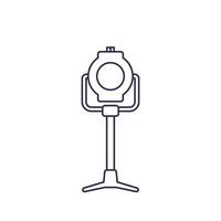 spotlight met standlijnpictogram vector