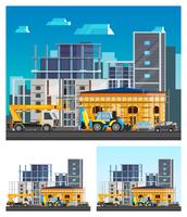 Bouwconstructie composities instellen vector