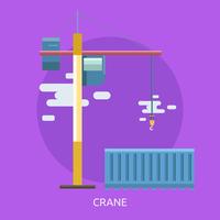 Crane Conceptuele afbeelding ontwerp vector