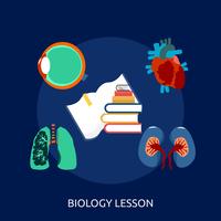 Biologie Les Conceptueel illustratieontwerp vector