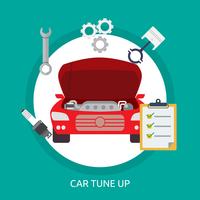 Auto Tuneup Conceptuele afbeelding ontwerp vector