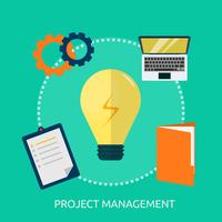 Project Management Conceptuele afbeelding ontwerp vector