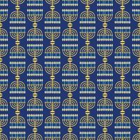 Chanoeka menora naadloze patroon. religieuze achtergrond voor joodse feestdagen. vector illustratie