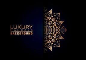 luxe sier mandala logo achtergrond, arabesk stijl. vector