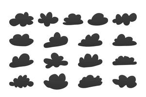 handgetekende wolk in cartoon-naïeve stijl vector