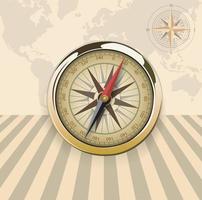reisachtergrond met kompas en windroos vector