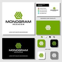 brief qr monogram industrie logo ontwerp met sjabloon voor visitekaartjes. vector