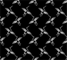 naadloze patroonachtergrond met vliegend ganzen vectorontwerp. zwart witte textuur. Eenvoudig en uniek ontwerp. voor achtergrondbehang, achtergrond, omslag en kan worden afgedrukt. moderne sjablonen. vector