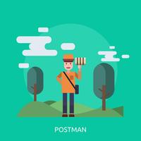 Postbode conceptuele afbeelding ontwerp vector