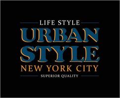 stedelijke stijl new york city typografie vector t-shirt ontwerp om af te drukken