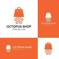 octopus winkel logo vector pictogrammalplaatje