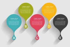 infographic sjablonen voor zakelijke vectorillustratie. vector