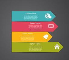 infographic sjablonen voor zakelijke vectorillustratie. vector