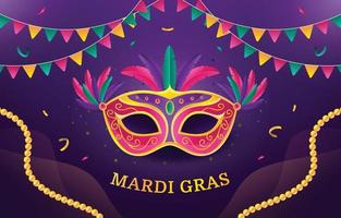 mardi gras carnaval achtergrond vector