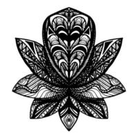 bloem lotus tattoo vector