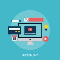 UI-element Conceptueel illustratieontwerp vector