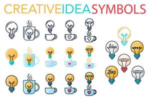 creatief succes idee logo vector