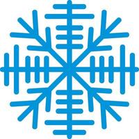 sneeuwvlok blauw pictogram vector