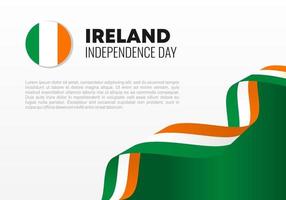 ierland onafhankelijkheidsdag achtergrond poster voor nationale viering. vector