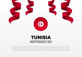 Tunesië Onafhankelijkheidsdag achtergrond nationale viering op 20 maart. vector