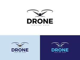 drone logo vector sjabloon