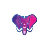 olifant hoofd abstract merk picturale embleem logo symbool iconisch creatief modern minimaal bewerkbaar in vectorformaat vector