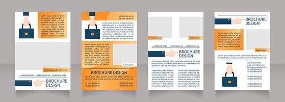 extraatjes en voordelen voor nieuwe medewerkers blanco brochure lay-outontwerp vector