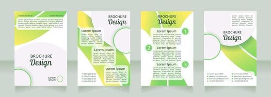 gezond dieet voor diabetici blanco brochure lay-outontwerp vector