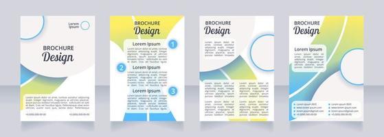 essentiële voedingsstoffen voor een gezond leven blanco brochure lay-outontwerp vector