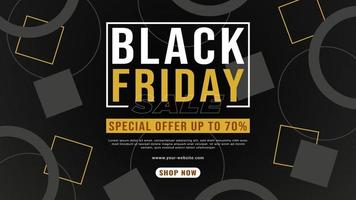 black friday sale banner en poster voor promotie van uw bedrijf vector