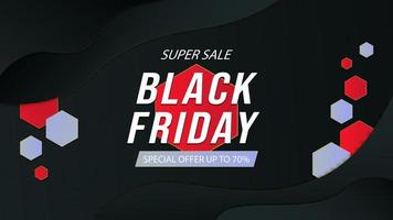 black friday sale banner en poster voor promotie van uw bedrijf vector