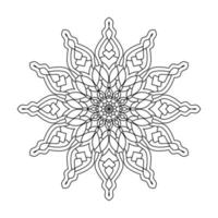 mandala ontwerp voor kinderen kleurplaat vector