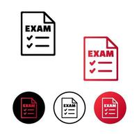 abstracte examen pictogram illustratie vector