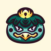 japans monster kappa illustratie logo vector