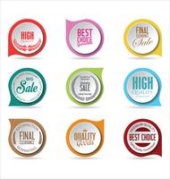 Moderne badges stickers en labels-collectie vector