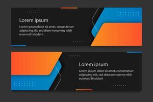 abstracte webbanner ontwerp achtergrond of koptekst sjablonen, minimaal concept. vector