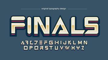 gouden en rode 3d sport gaming typografie vector