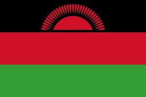 vlag van malawi vector