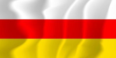 Zuid-Ossetië nationale wuivende vlag achtergrond afbeelding vector