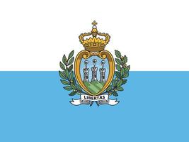 vlag van san marino vector