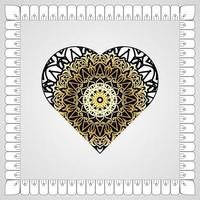 cirkelvormig patroon in de vorm van mandala met bloem voor henna mandala tattoo decoratie vector