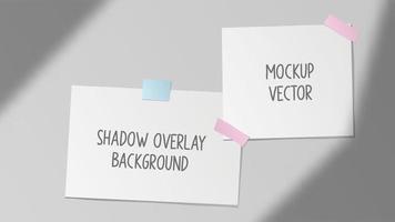 gradiëntschaduw van vensteroverlay-achtergrond met papieren vector